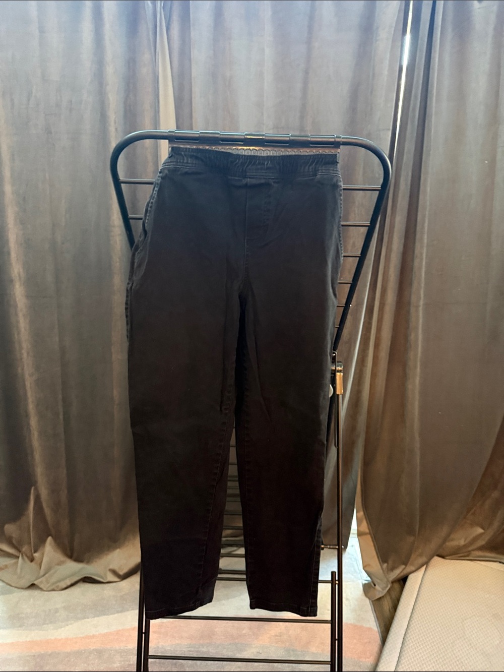 RSQ Black Elastic Waist Straight Pants